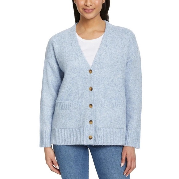 Ella Moss Ladies' Button Front Cardigan Medium Blue Brand New - Picture 1 of 5
